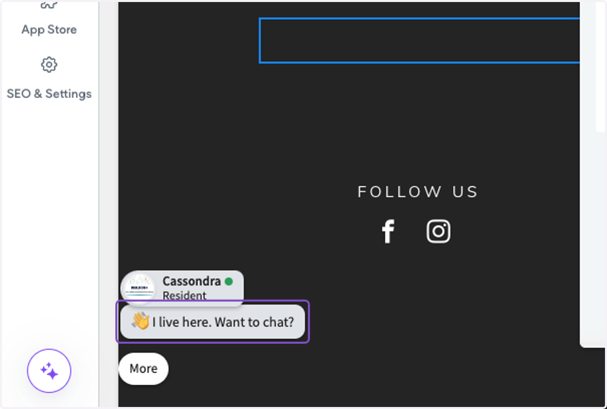 The Rentgrata Messenger will now show on the lower left-hand side of your property website