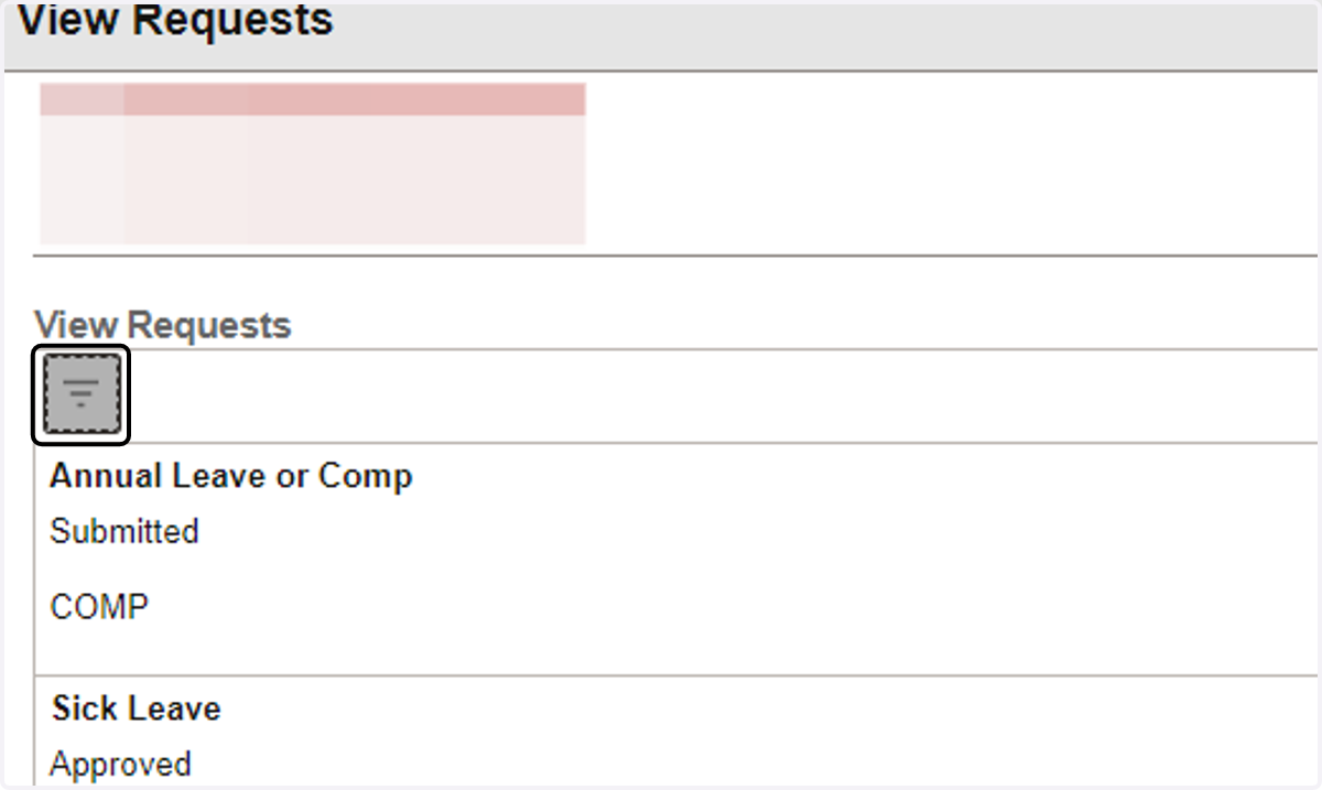 Step 6: Filtering Absence Requests