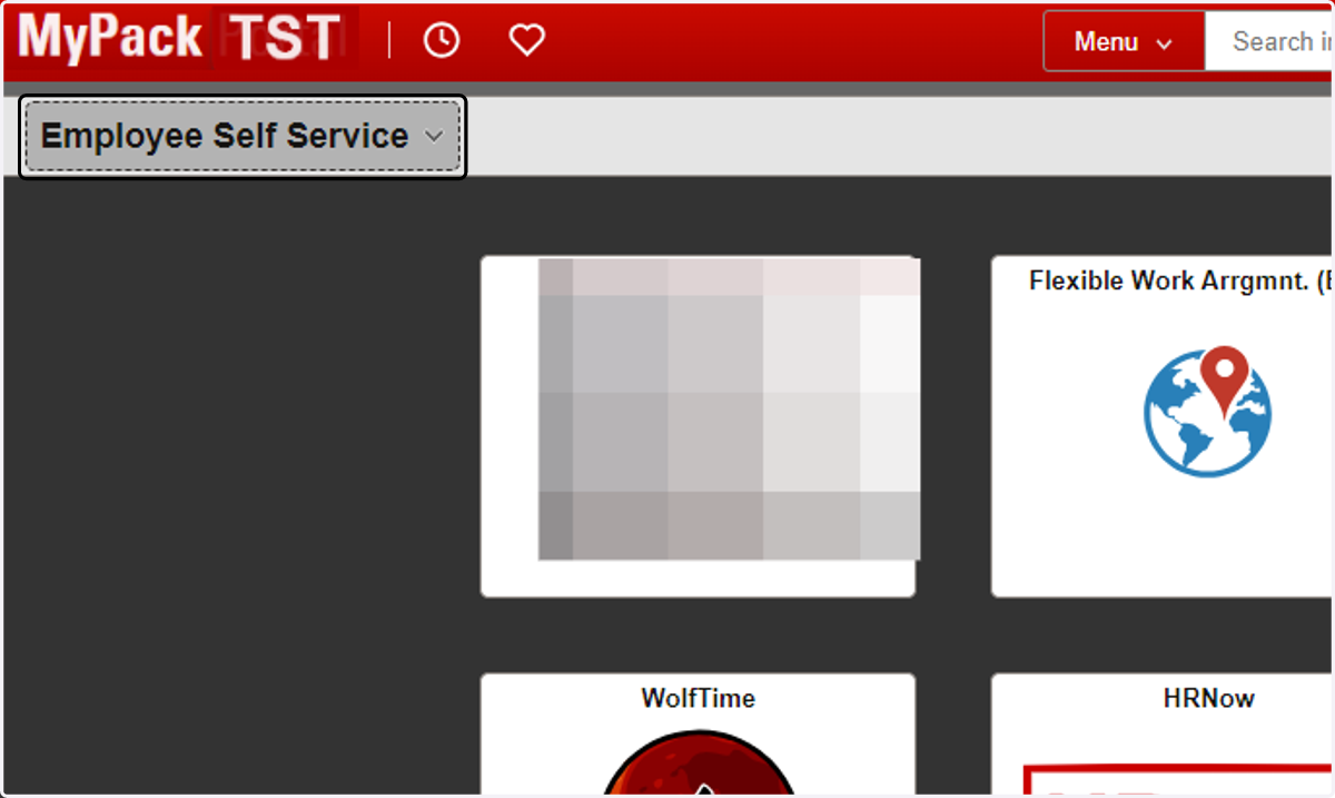 Step 2: Navigate to the Employee Self Service Homepage