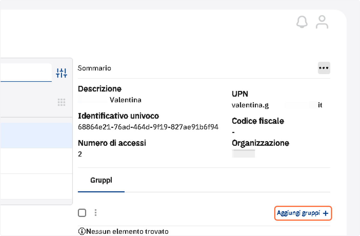 Cliccare su "Aggiungi gruppi"