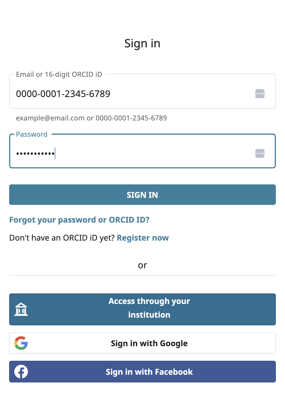 Clic en Sign In, seguir las instrucciones y autorizar a ORCID - Click on sign in, follow the instructions and accept ORCID to connect