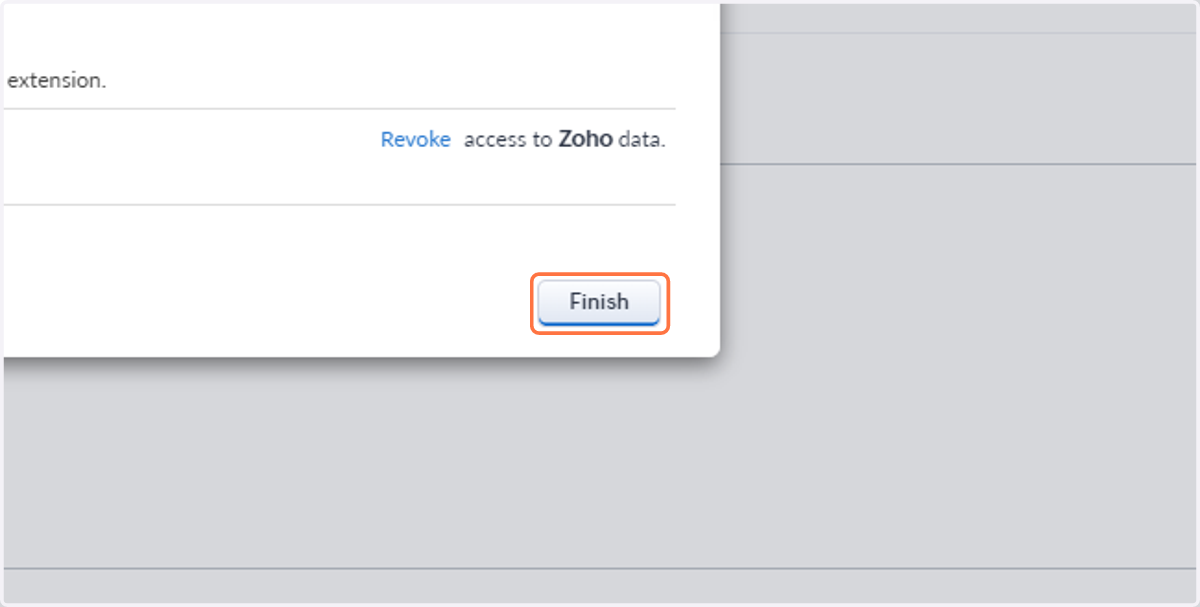 Click on Finish