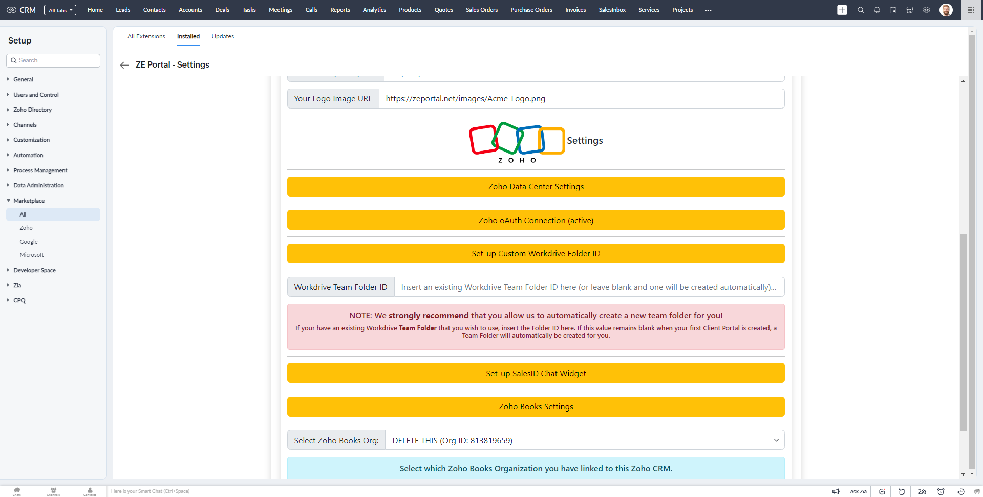 NOTE: We strongly recommend that you allow us to automatically create a new team folder for you!