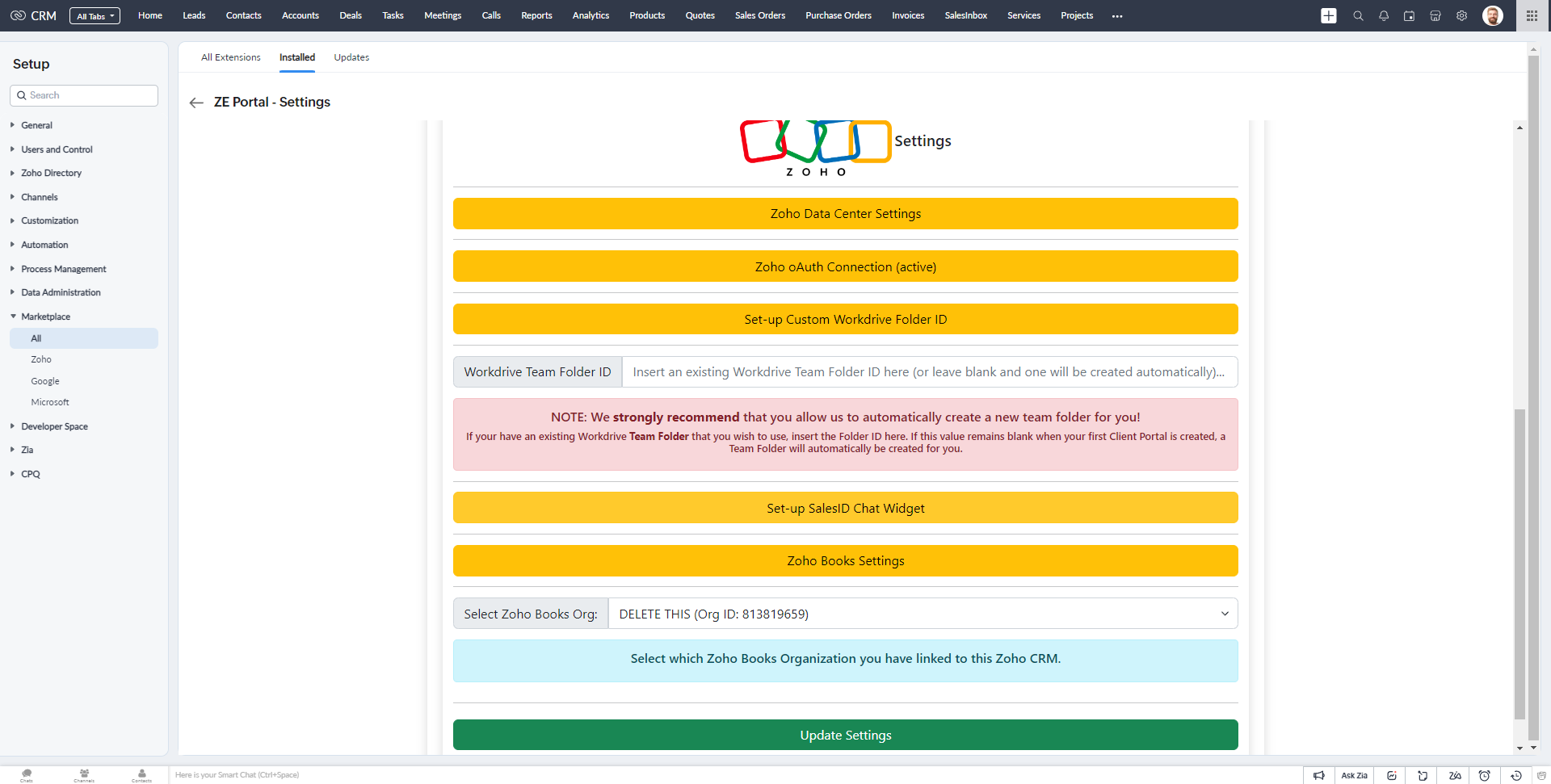 You can Set-up a SalesIQ Chat Widget