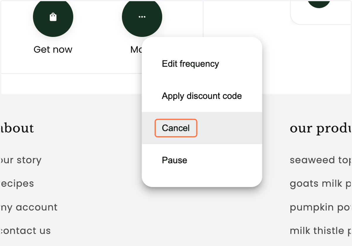 Click on Cancel