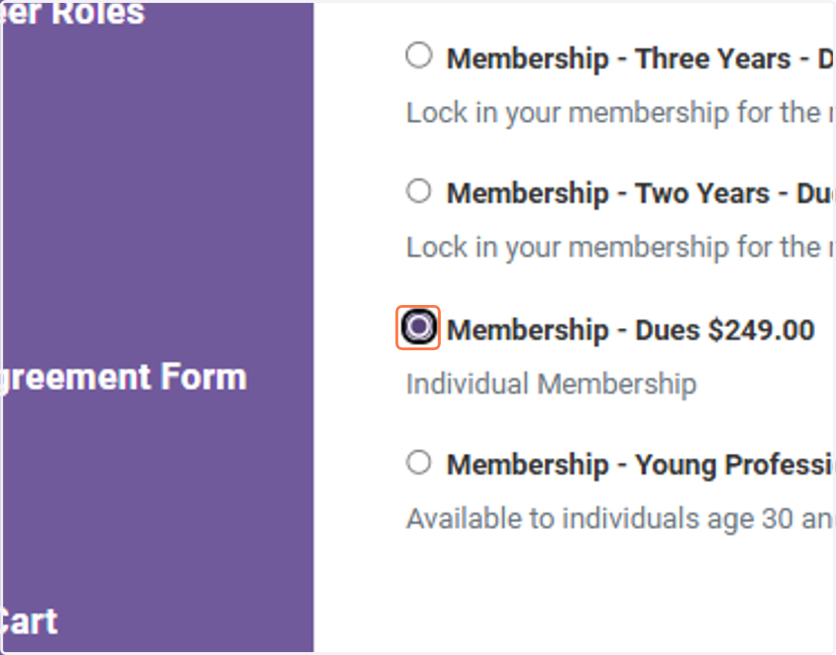 Select Membership - Dues $249.00