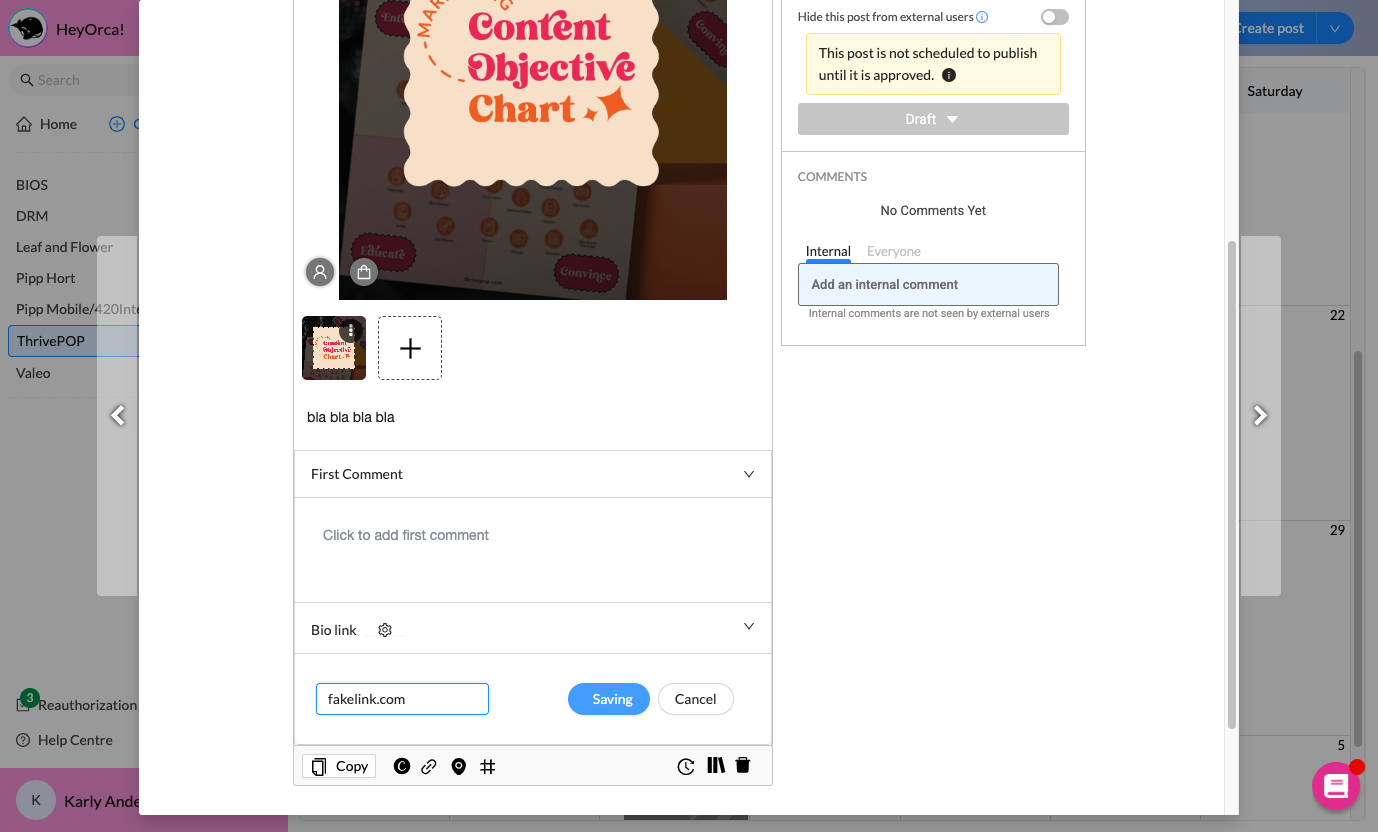 Paste link