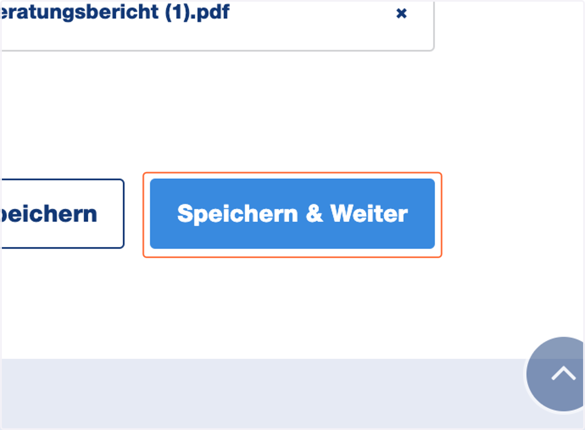 Klicken Sie "Speichern & Weiter".