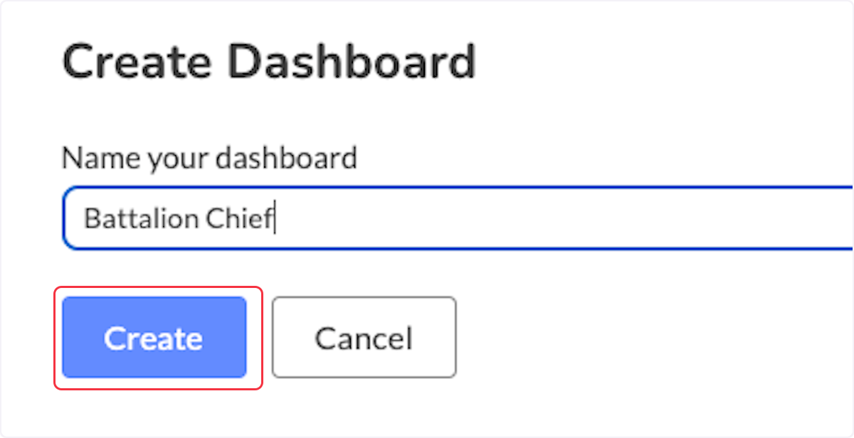 Type in the name of the board, and click Create.