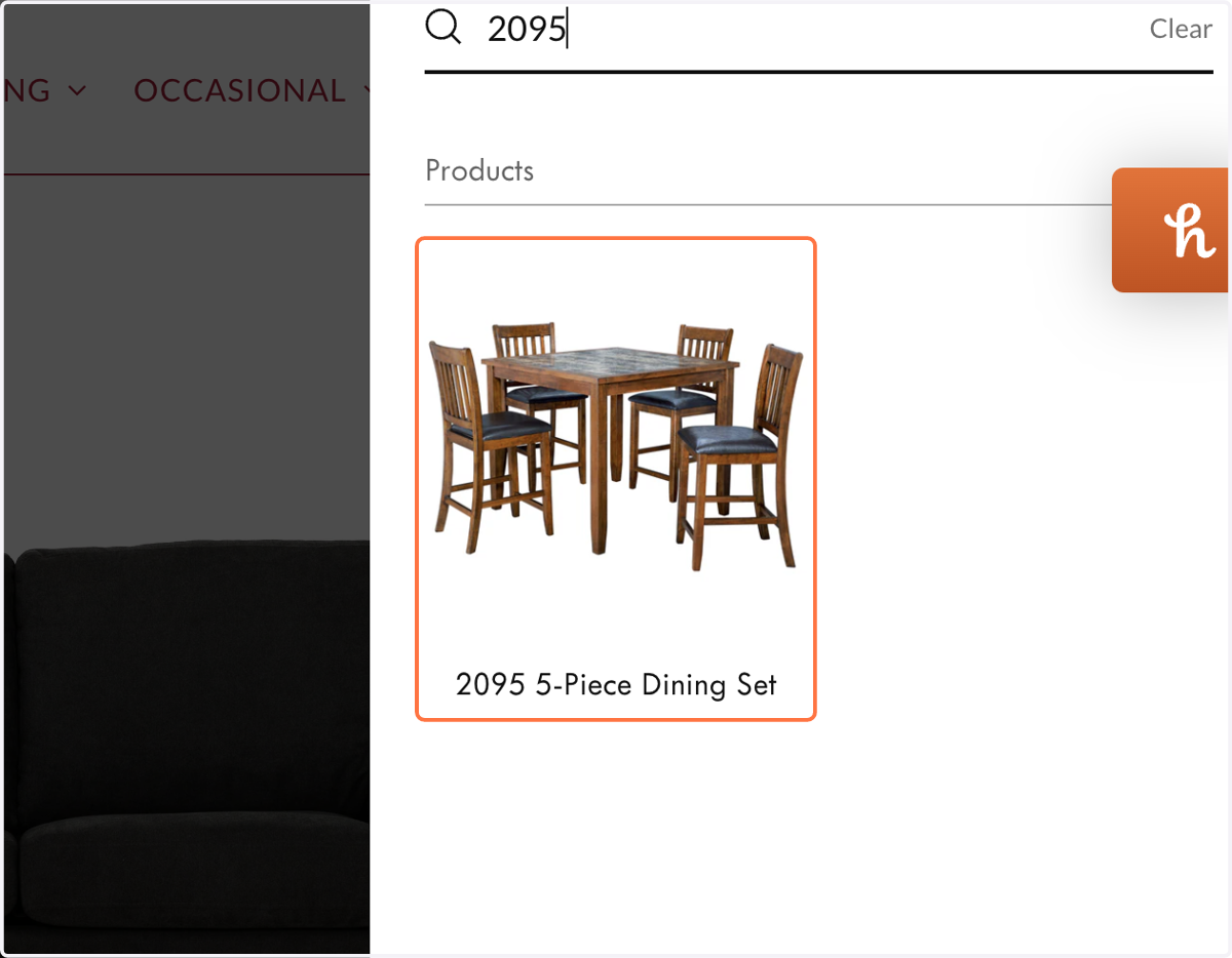Click on 2095 5-Piece Dining Set