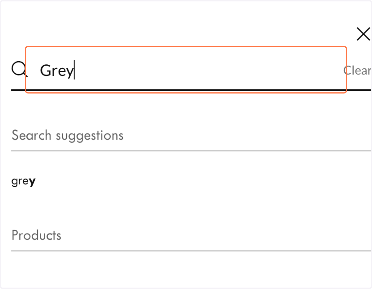 Type "Grey "