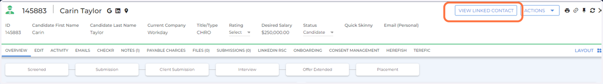Possible Duplicate Record Found (Candidate)