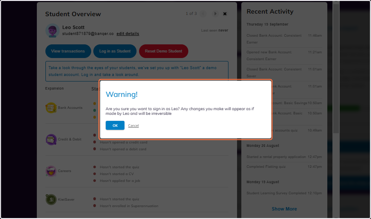 You will see this warning, click OK.