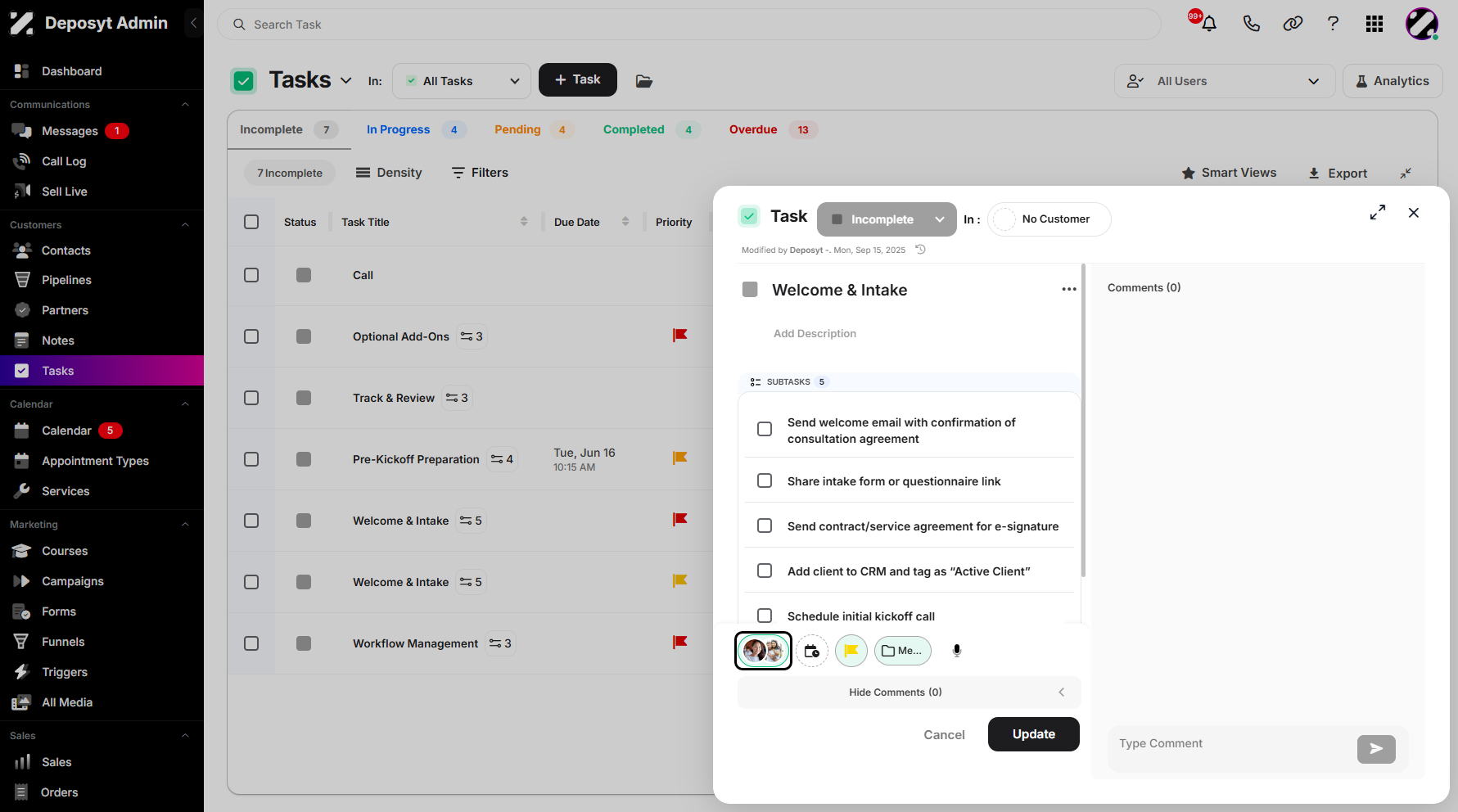 Step 6: Click on the Assigned To icon.
