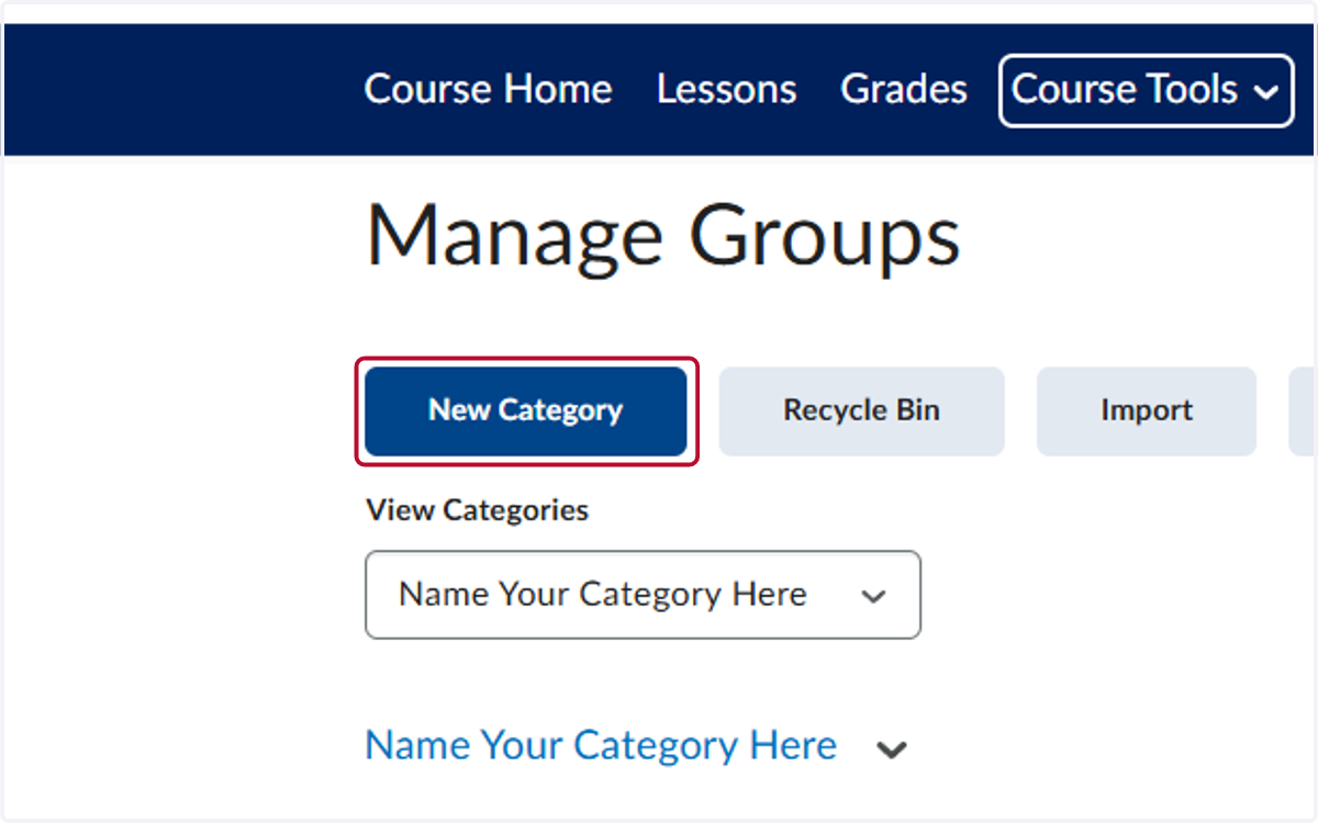 Click on New Category