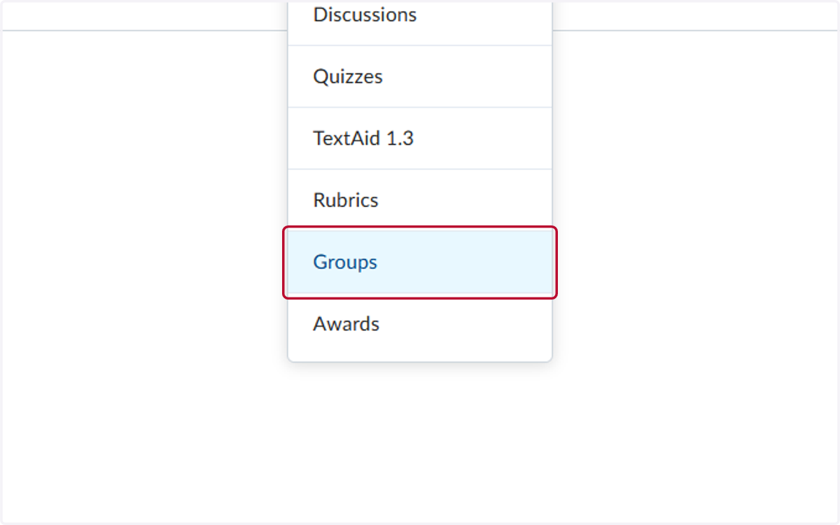 Click on Groups