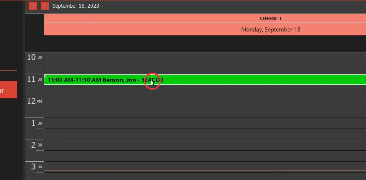 Select the Reservation (Double Click