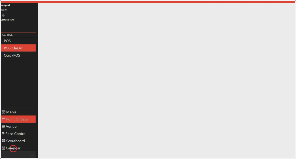 Click on the Calendar