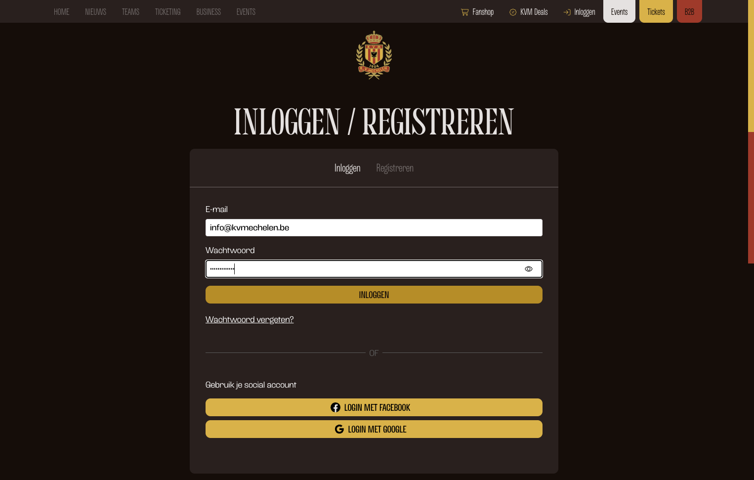 Log in met je KVM Account
