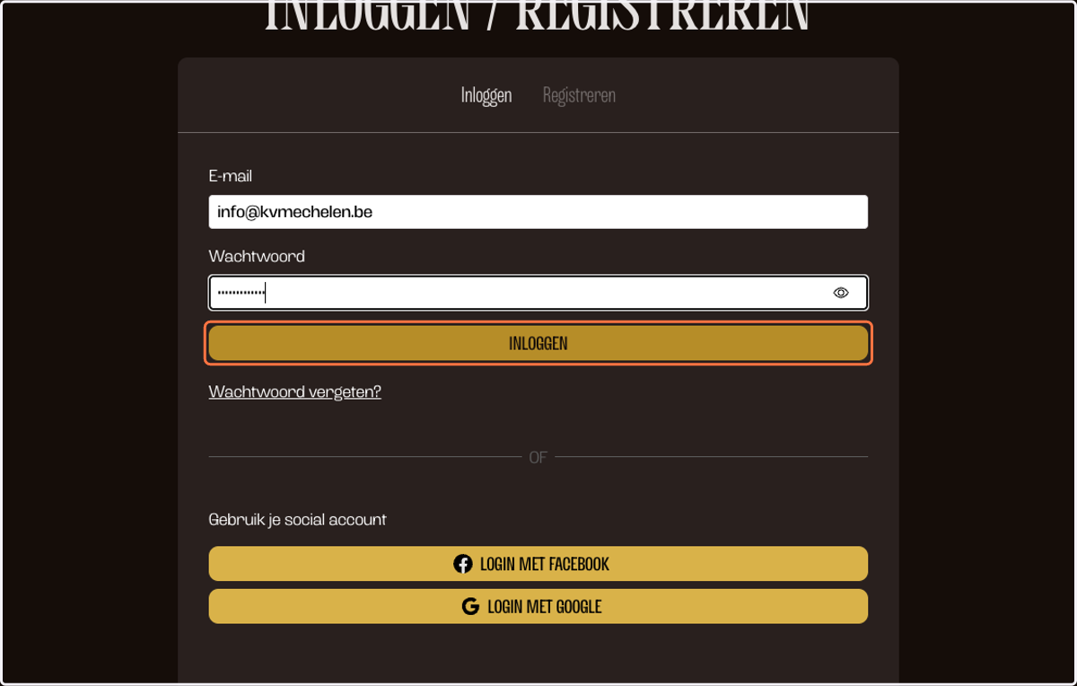 Log in met je KVM Account