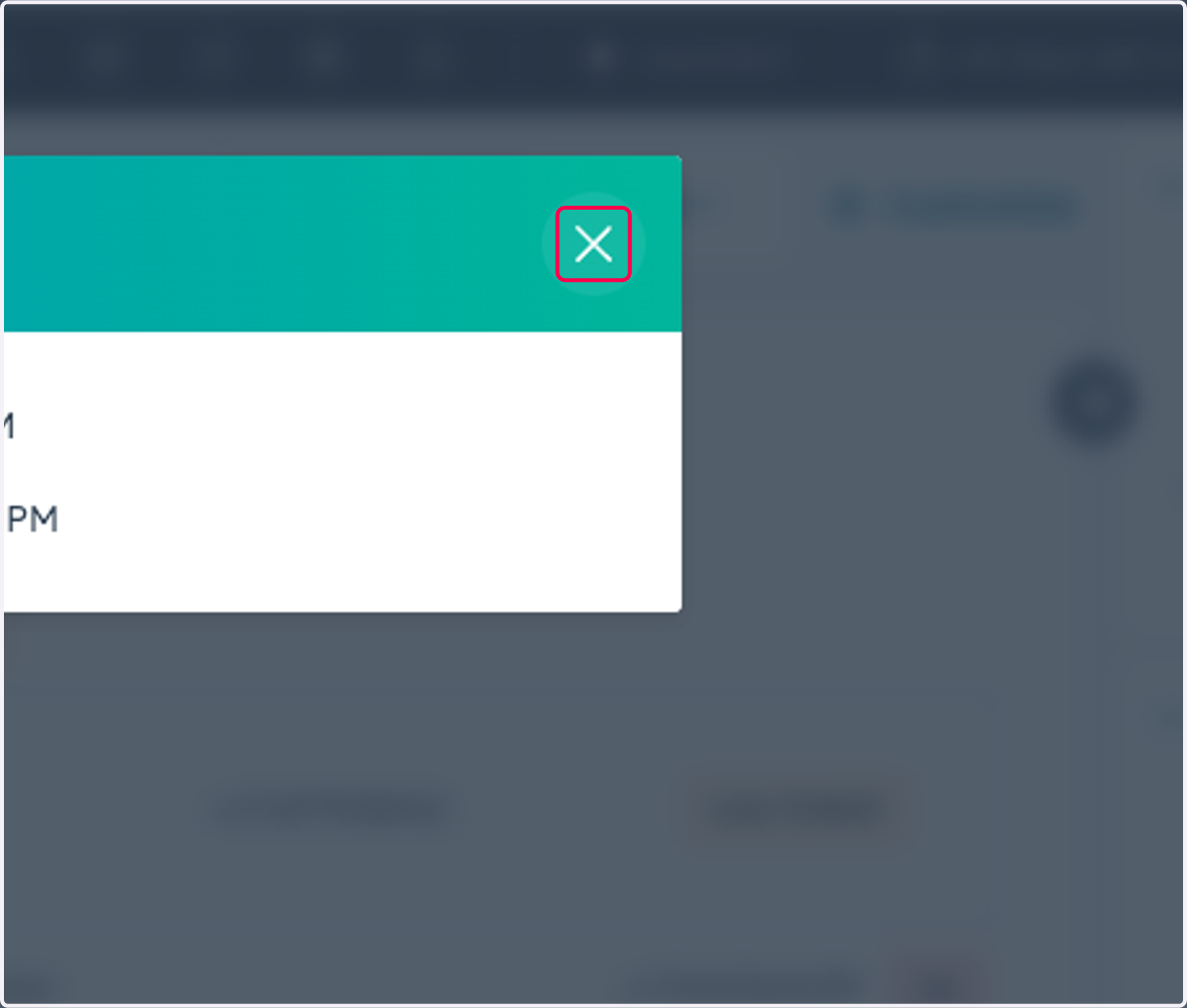 Click on Close