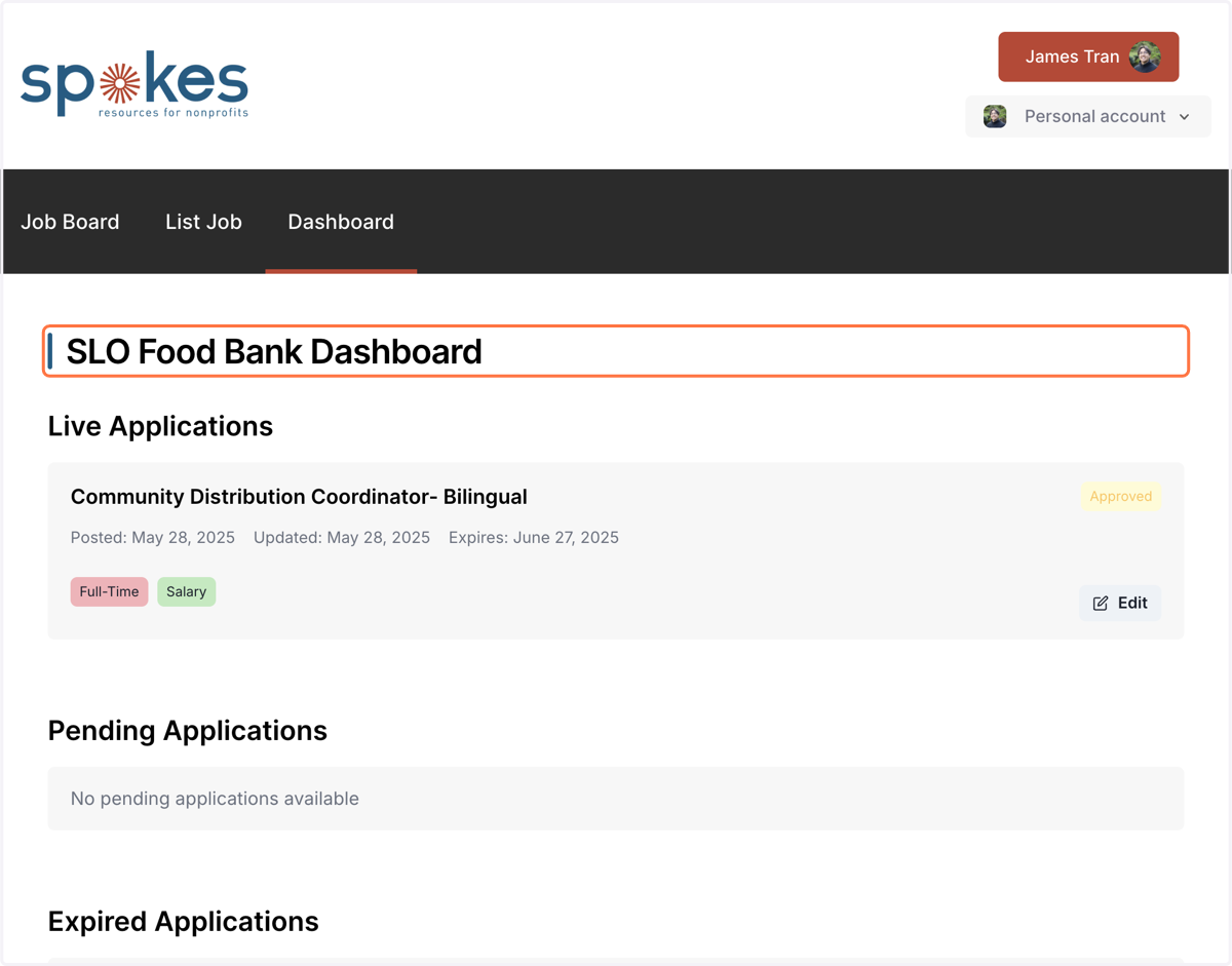 Once your job is approved, it will be live for 30 days! You can renew the job as soon as it is expired.