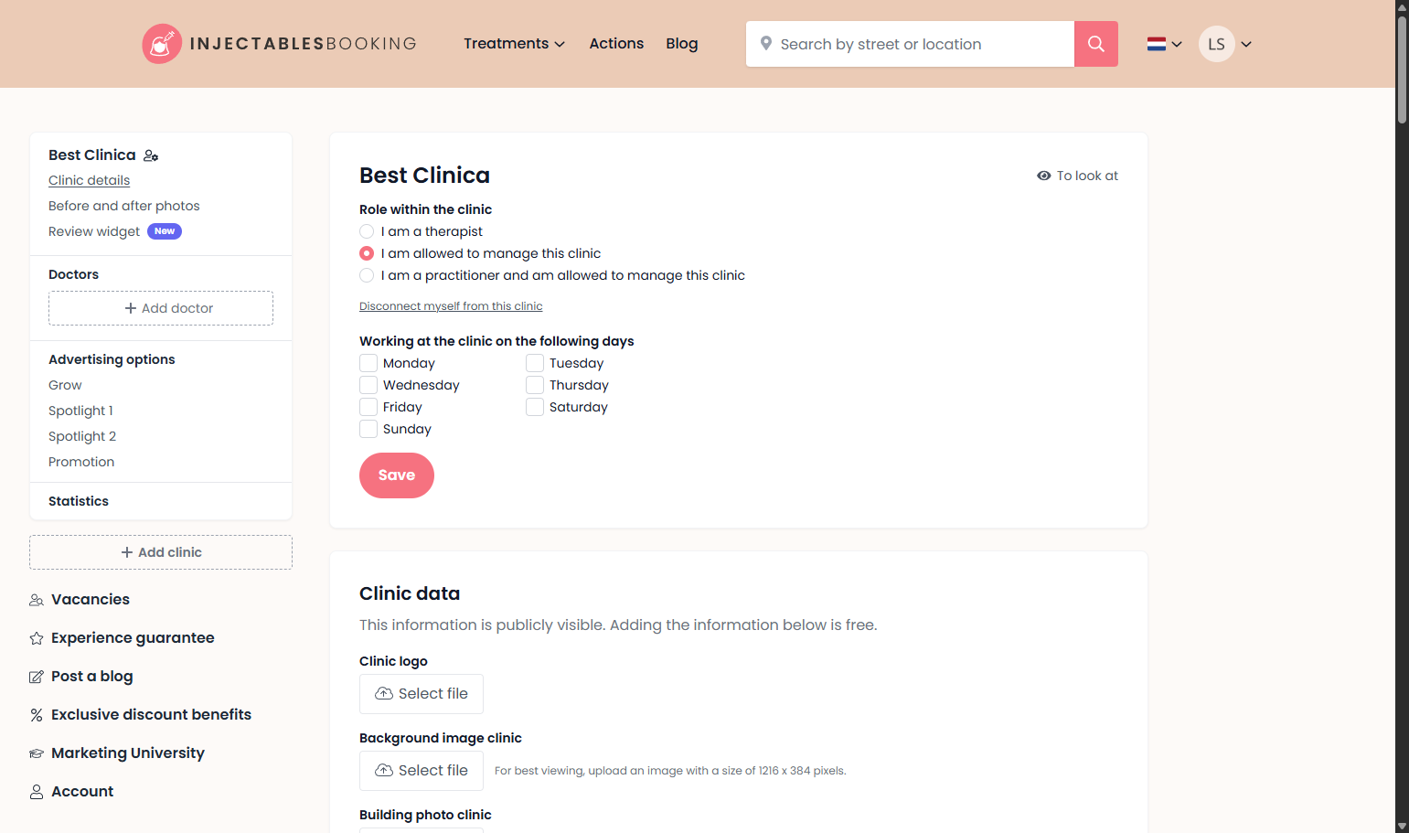 Management Settings Beheerinstellingen