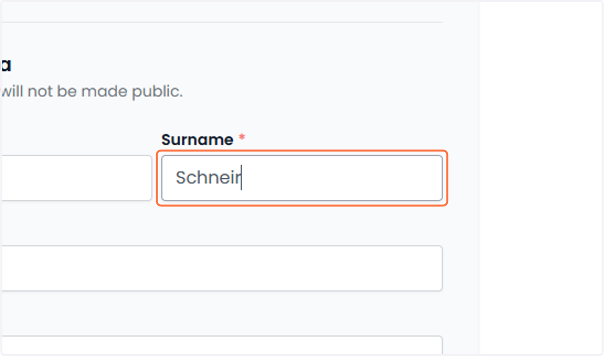 Enter your personal details in the fields below. Vul je persoonlijke gegevens in de velden hieronder in.