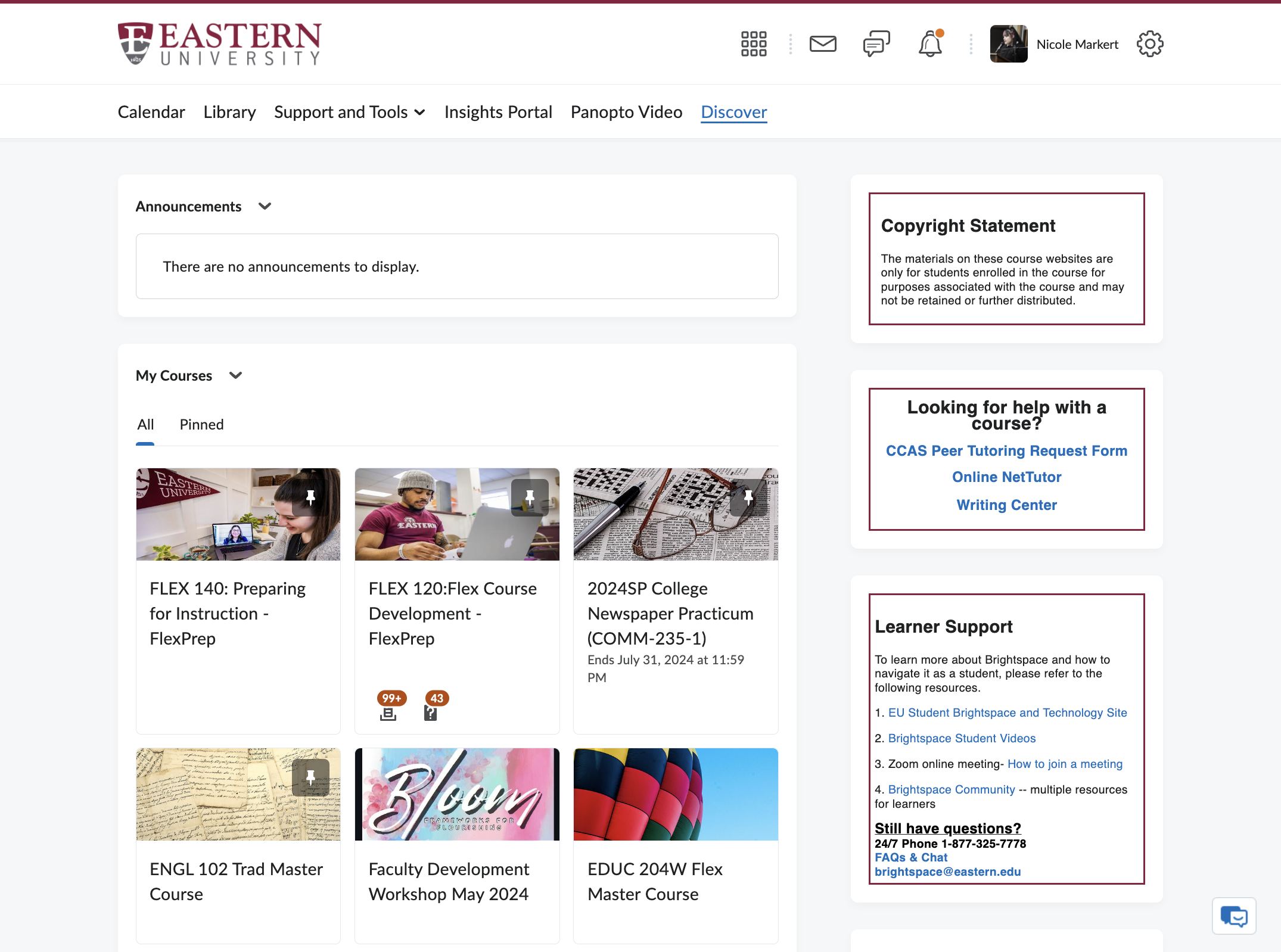 Click on Discover