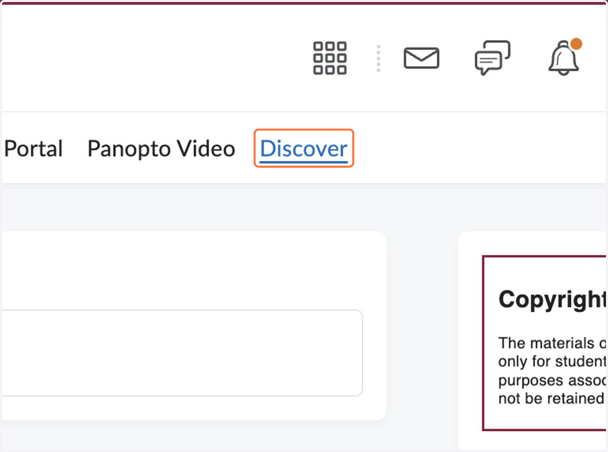 Click on Discover