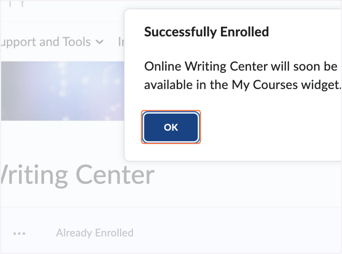 Click 'OK'
