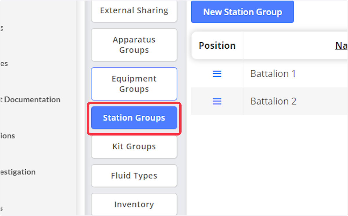Click on Equipment Groups