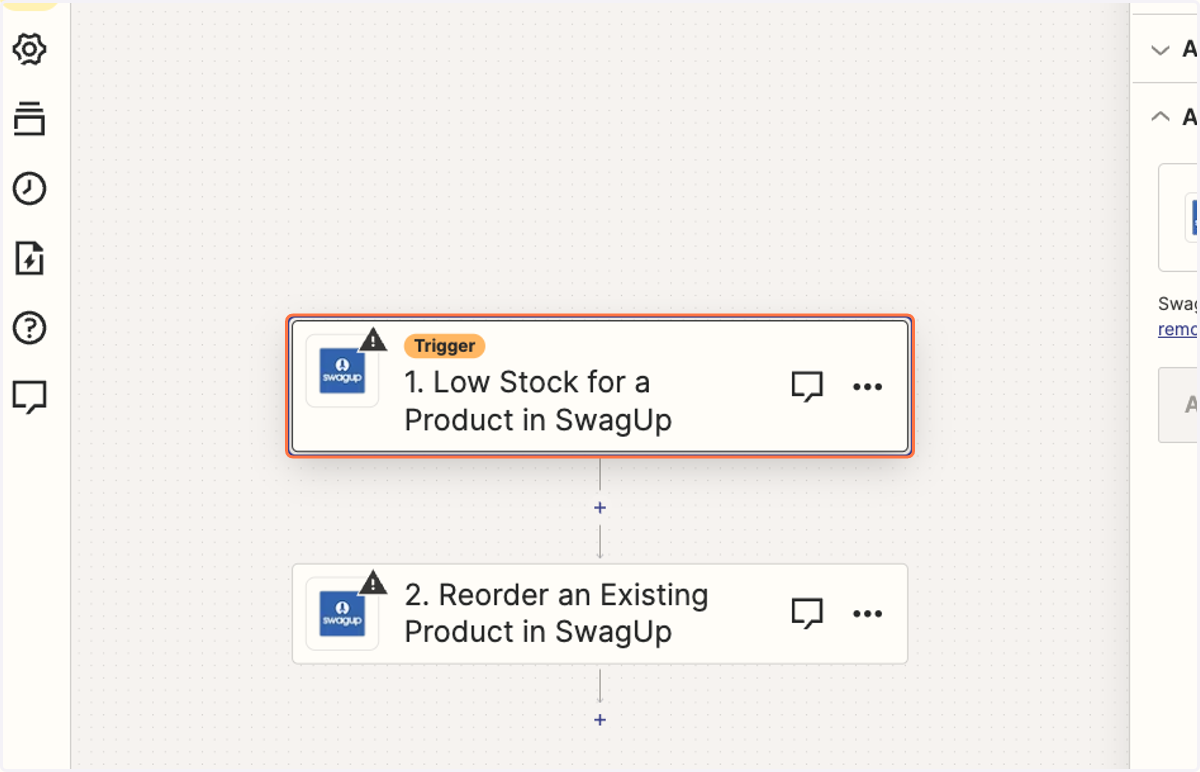 Click on Trigger step