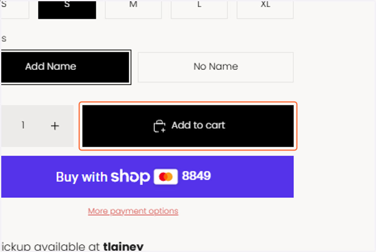 click add to cart