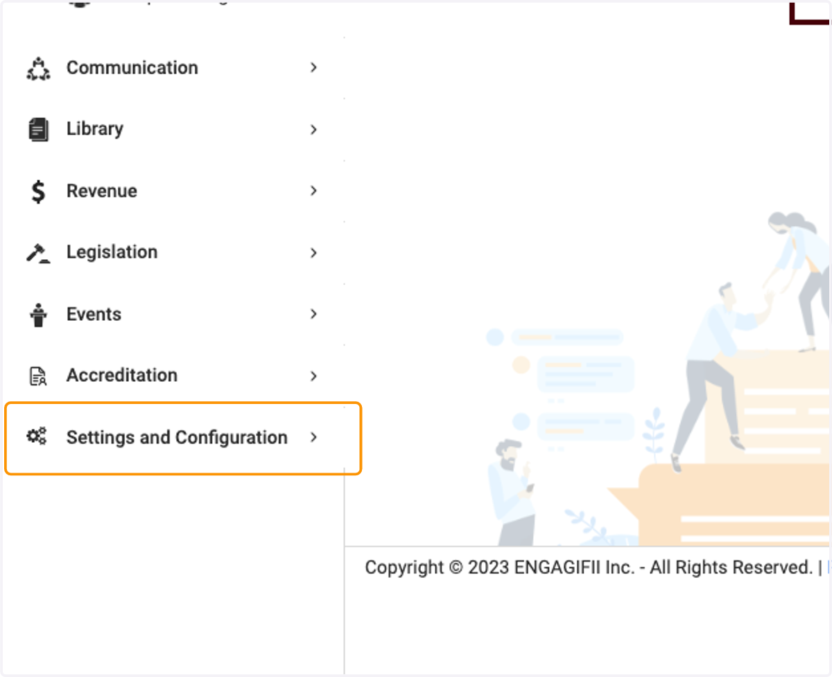Click on Settings and Configuration