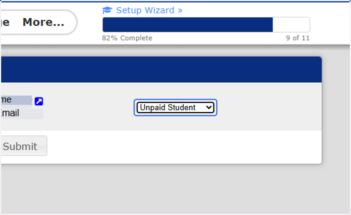 Select Unpaid Student & Submit