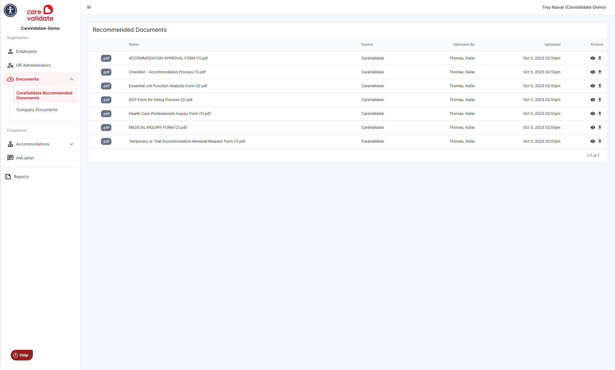 Click on Recommended Documents and you will find a library of ready-to-fill forms