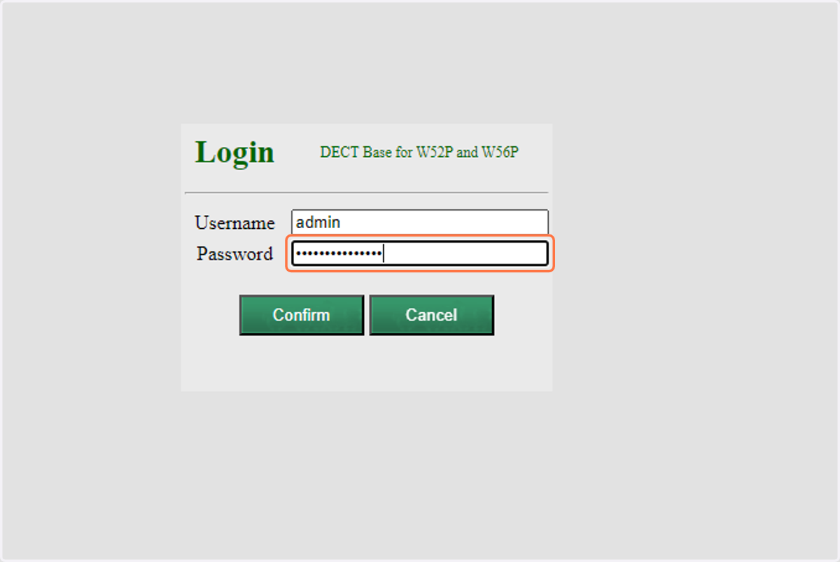 Enter the password