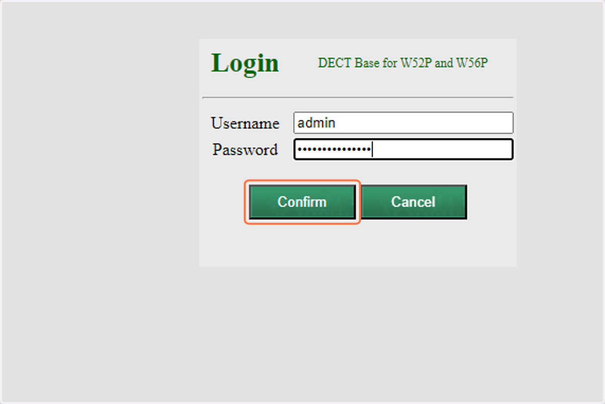 Click on Confirm