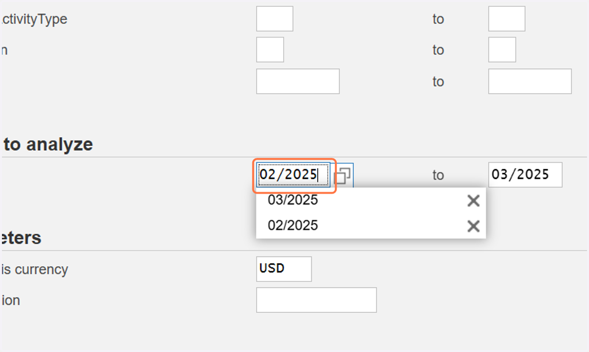 For example the month of Feb. "02/2025"
