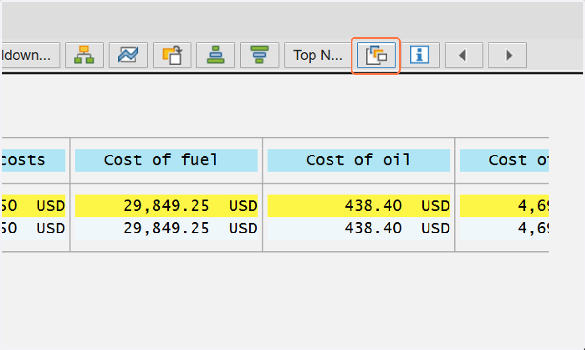 Click on "choose key figures" button.