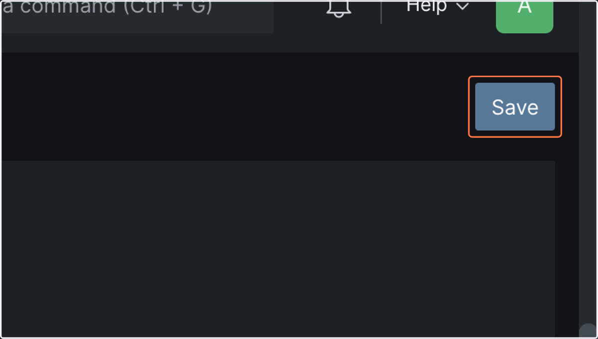 Click on Save