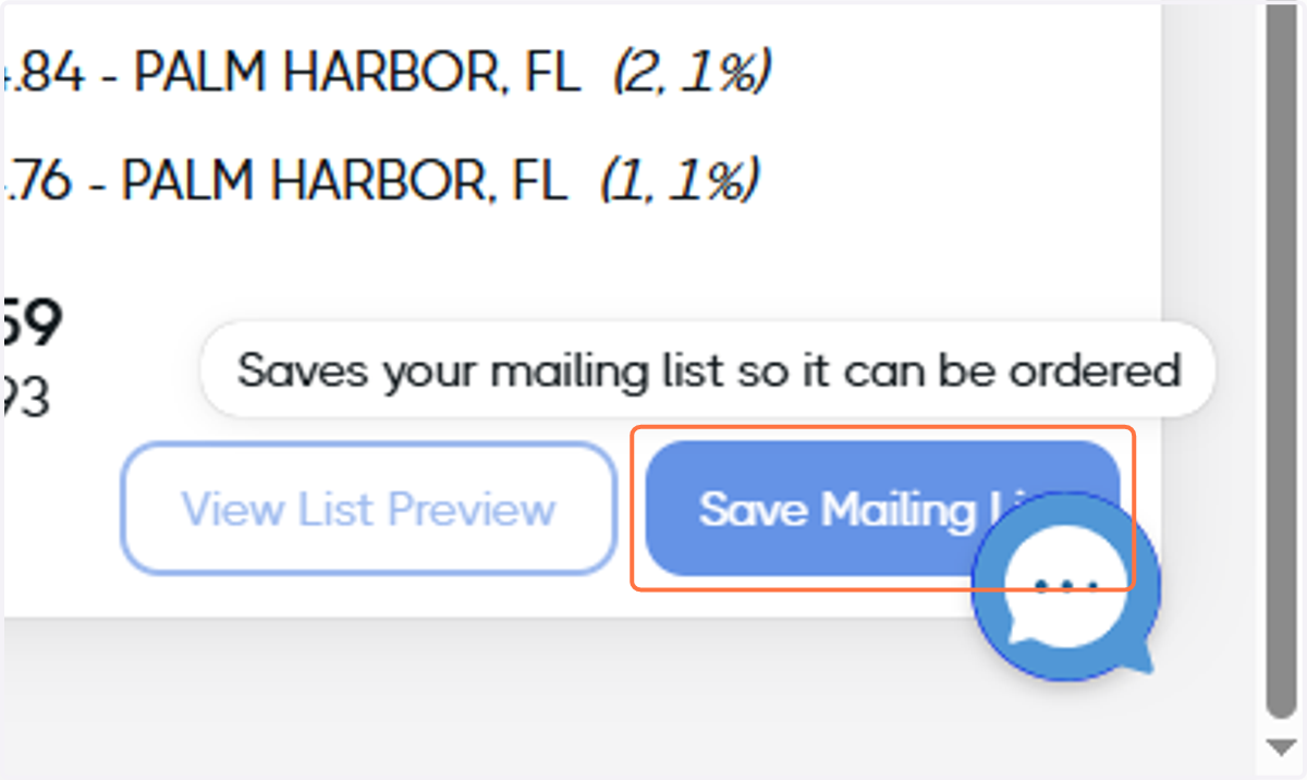 When you're satisfied with your list, click on Save Mailing List and your mailing list is ready!