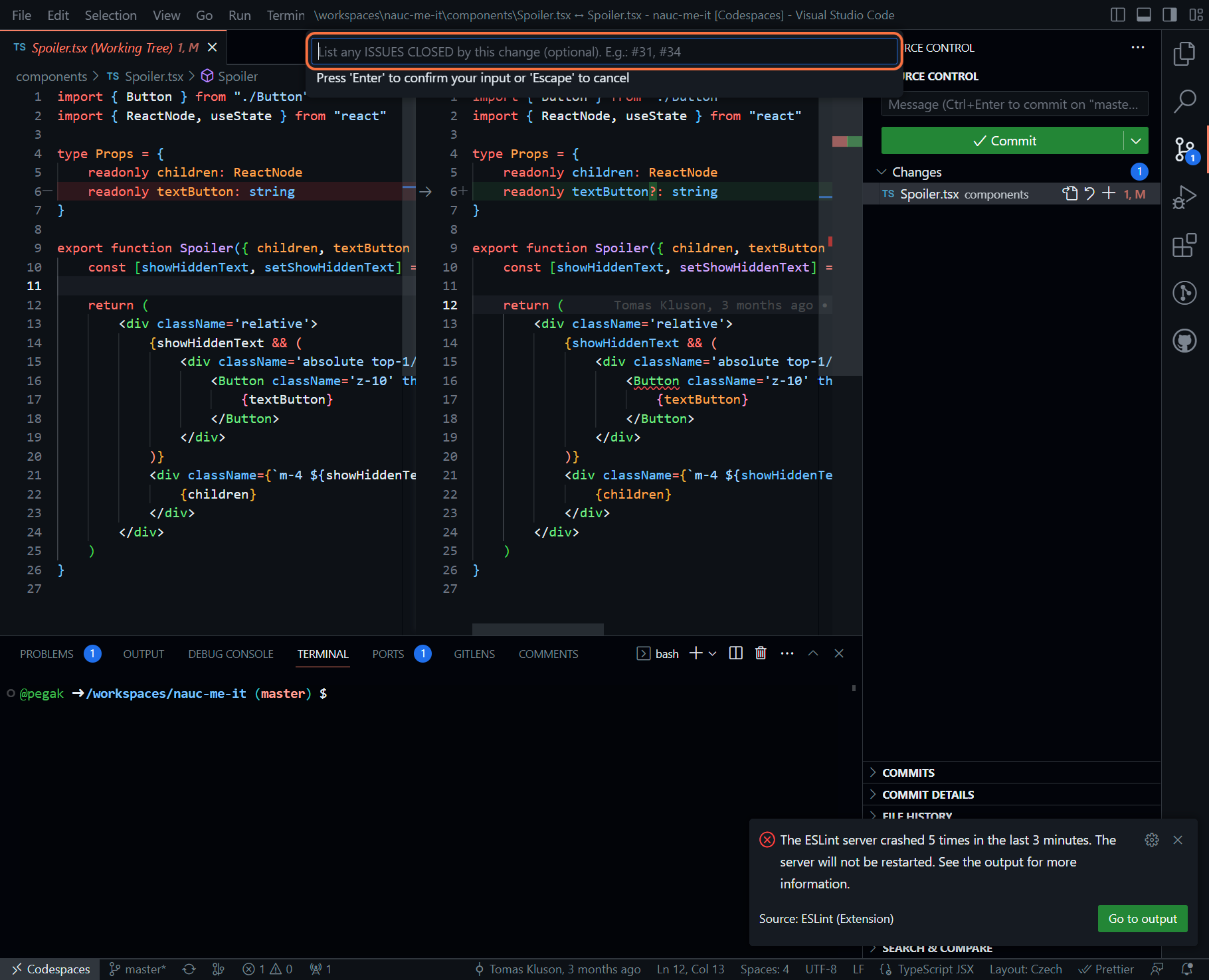 We do not use ISSUES CLOSED, it is a Github feature for automatic linking