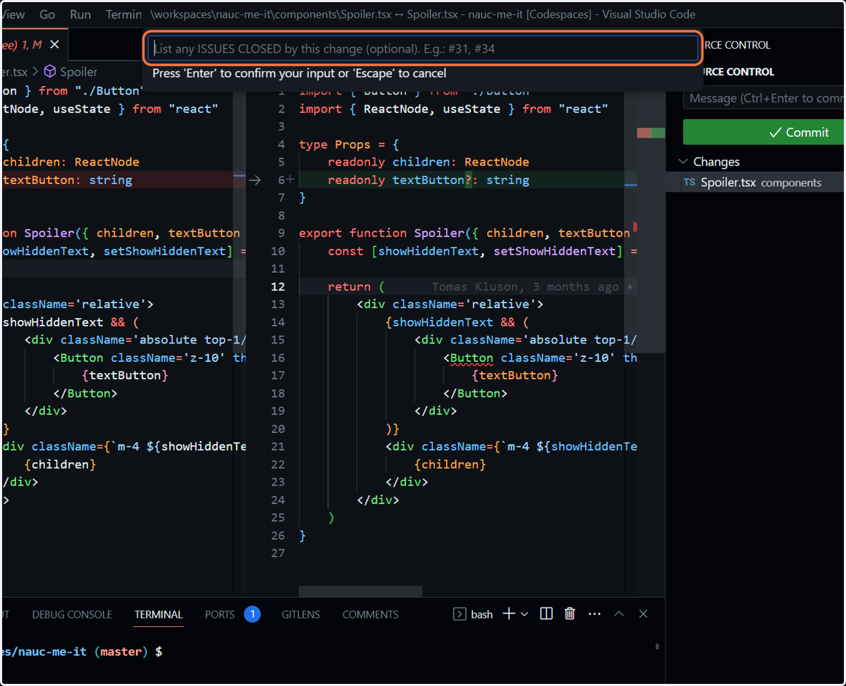 We do not use ISSUES CLOSED, it is a Github feature for automatic linking