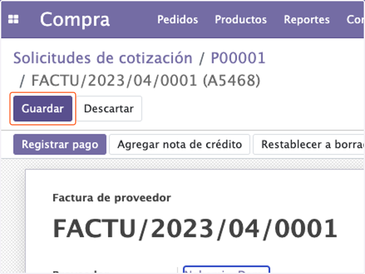 Click en Guardar