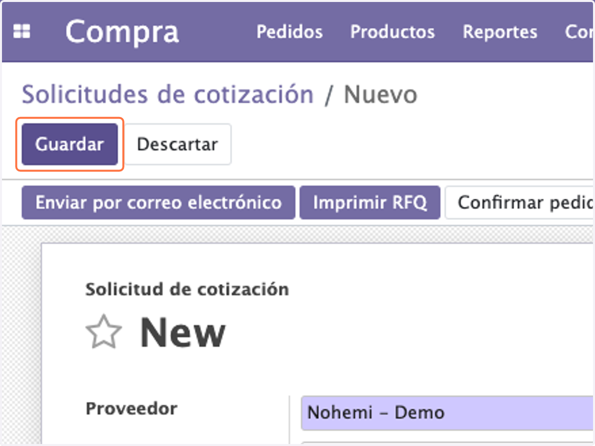 Click en Guardar