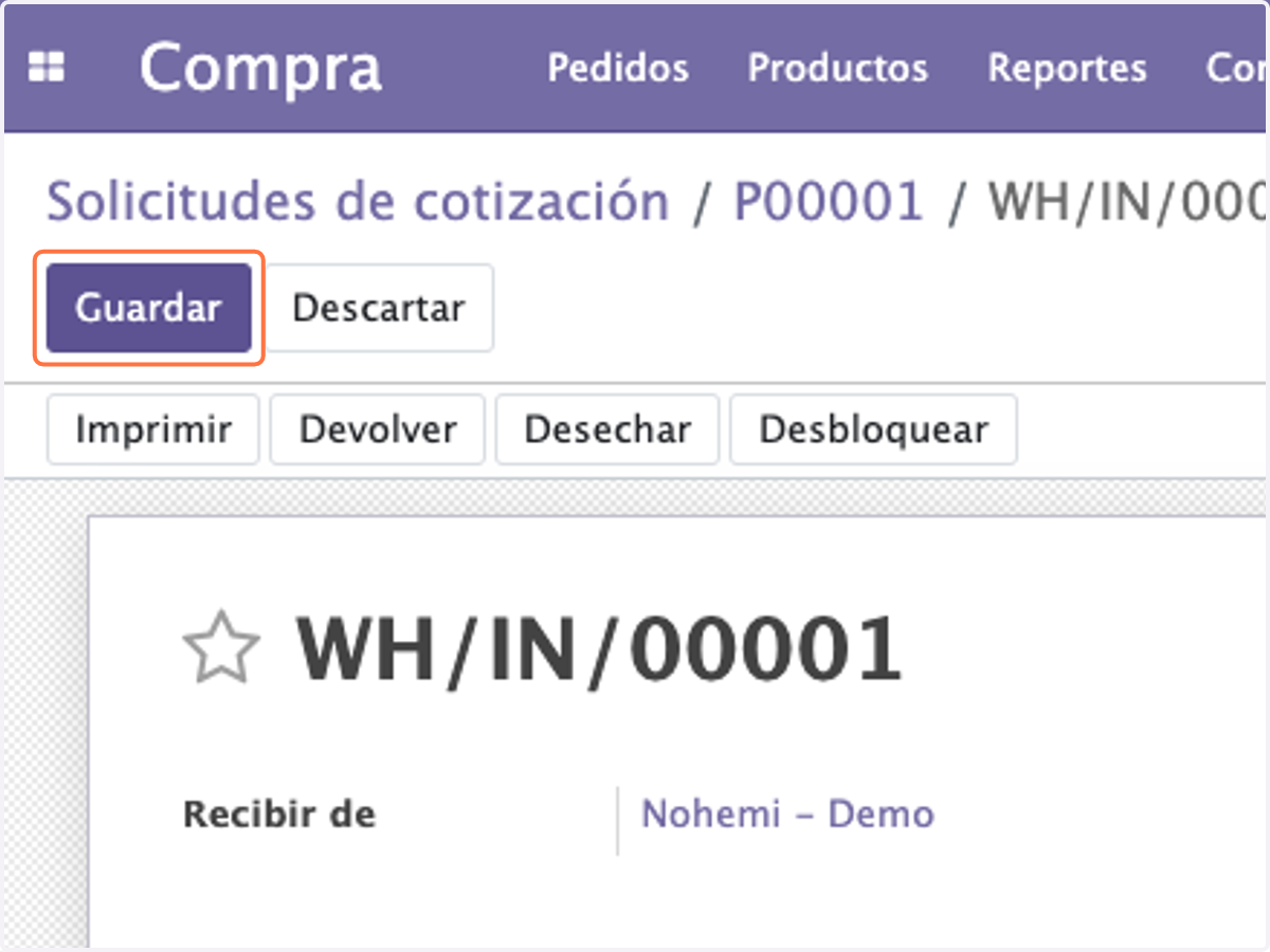 Click en Guardar
