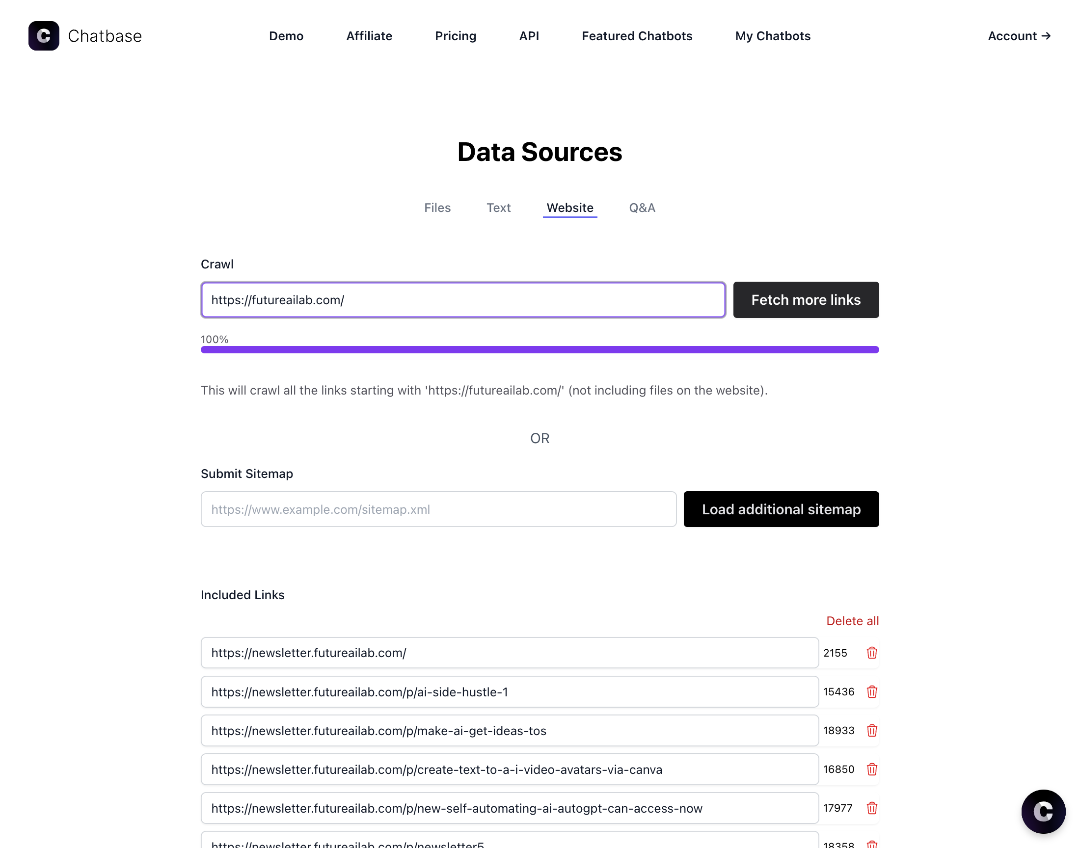 Paste all your domain or subdomain