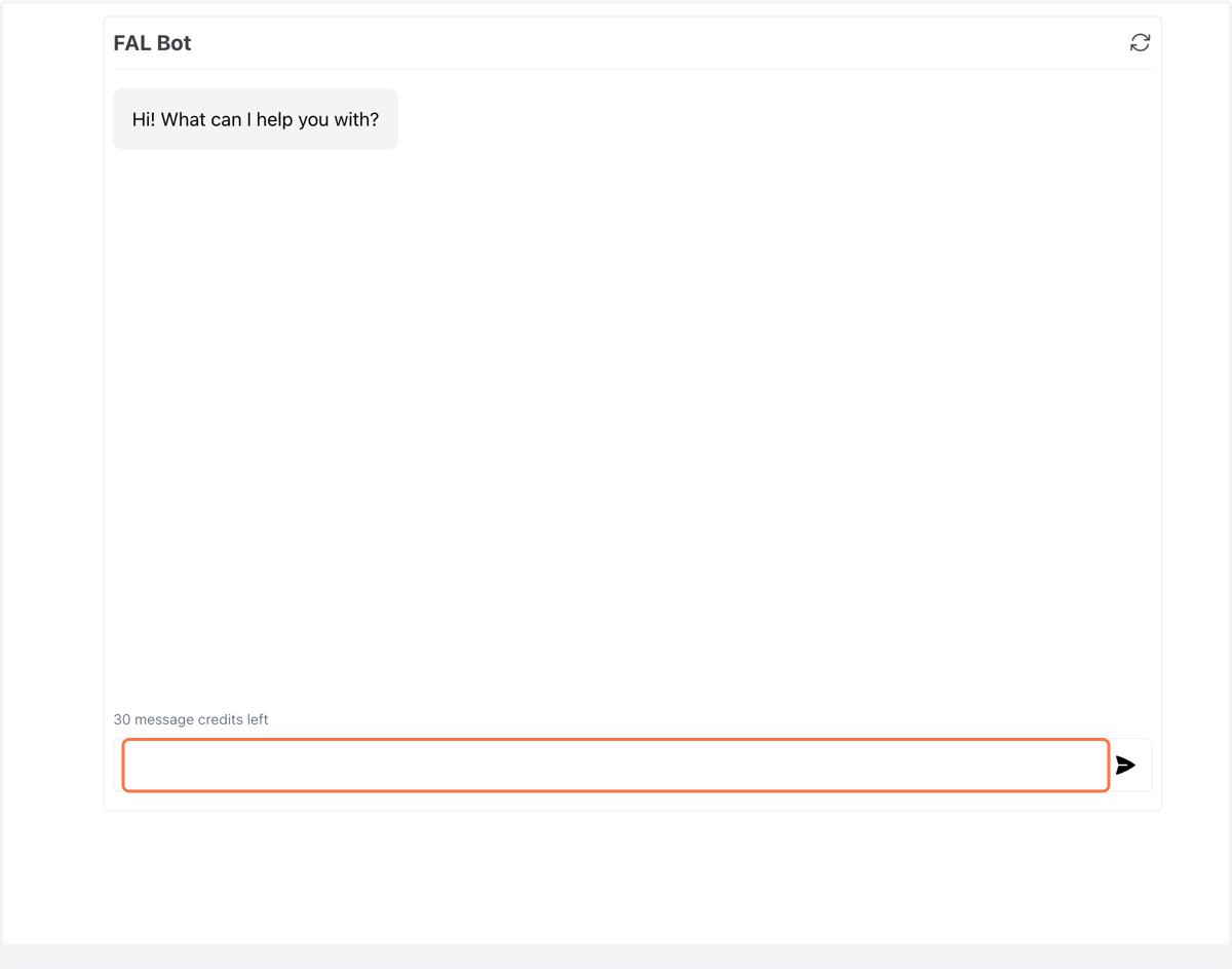 Start your chatbot conversation by clicking the chat below